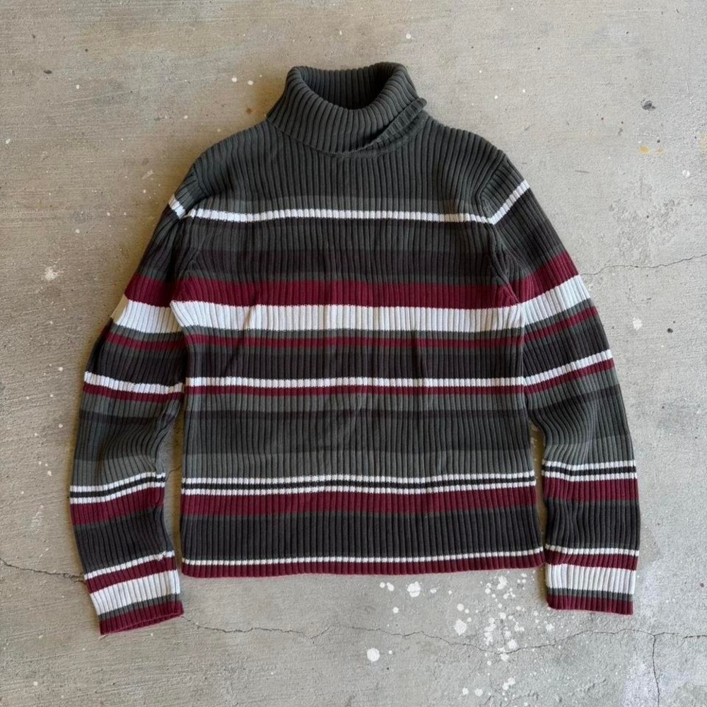 Sonoma striped turtleneck sweater